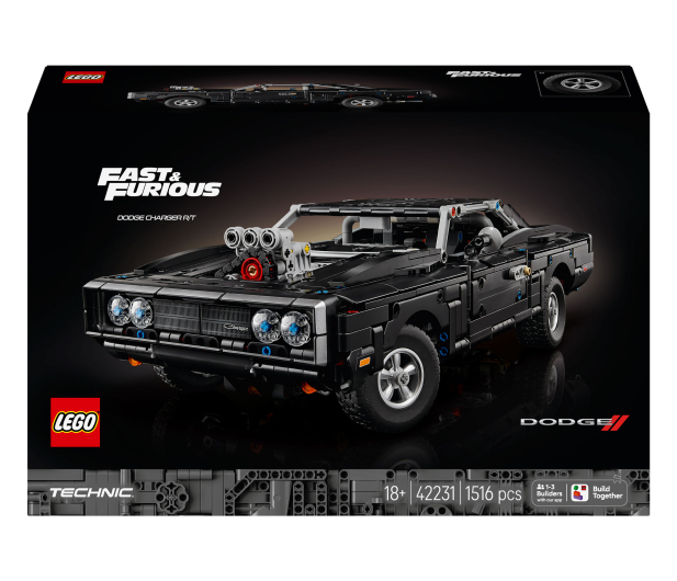 LEGO TECHNIC 42231 Samochód Fast and Furious Dodge Charger R/T - 1529761 - zdjęcie